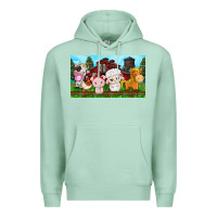 Seafoam cute farm animals Premium Hoodie - TumblerDesignByShophia