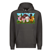 Smoke cute farm animals Premium Hoodie - TumblerDesignByShophia