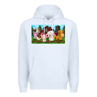 White cute farm animals Premium Hoodie - TumblerDesignByShophia