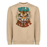 Mushroom wild heart tiger college western Heavyweight Sweatshirt - NancyCooperArtShop