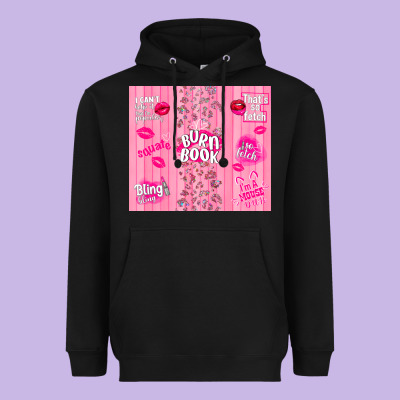Burn Book Heavyweight Hoodie Designed By Tumblerdesignbyshophia