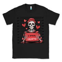 Black i steal hearts skeleton valentine's day Classic Tee - MaliasSmallBusiness