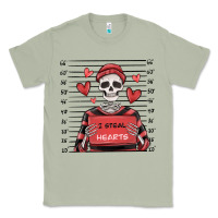 Matcha i steal hearts skeleton valentine's day Classic Tee - MaliasSmallBusiness
