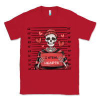 Red i steal hearts skeleton valentine's day Classic Tee - MaliasSmallBusiness