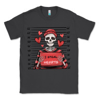 Smoke i steal hearts skeleton valentine's day Classic Tee - MaliasSmallBusiness