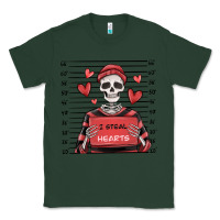 Sports Green i steal hearts skeleton valentine's day Classic Tee - MaliasSmallBusiness