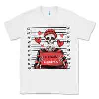 White i steal hearts skeleton valentine's day Classic Tee - MaliasSmallBusiness