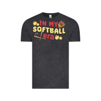 Vintage Black in my softball era Vintage Tee - MaliasSmallBusiness