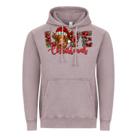 Vintage Zinc love christmas highland cow and turquoise gemstone Vintage Hoodie - Jasminsmagicworld