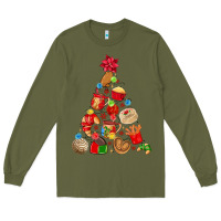 Army Green mexican christmas tree Long Sleeve Tee - MaliasSmallBusiness