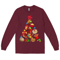Burgundy mexican christmas tree Long Sleeve Tee - MaliasSmallBusiness