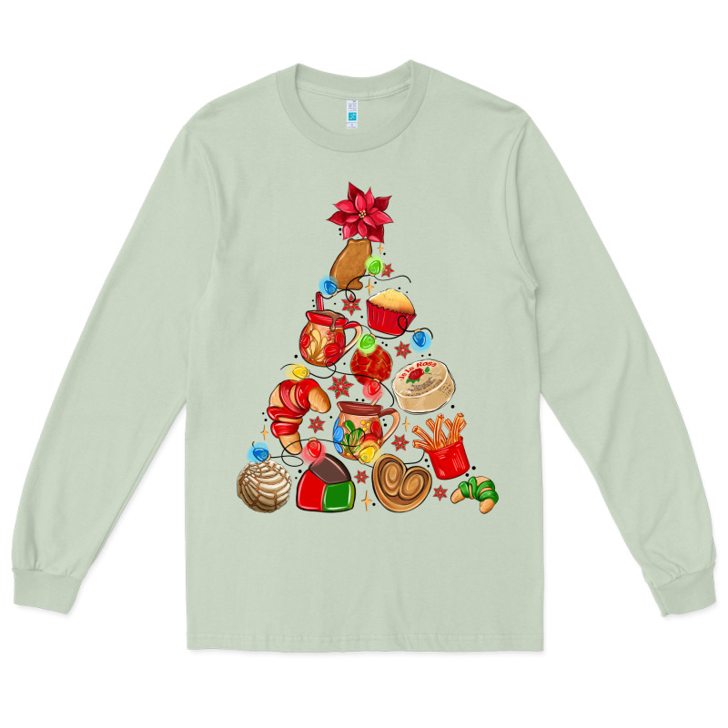 Mexican Christmas Tree Long Sleeve Tee by MaliasSmallBusiness | Teevron