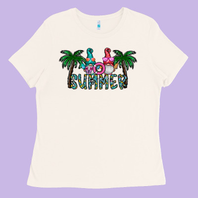 Summer Ladies Tee Designed By Cowhidedigitalart