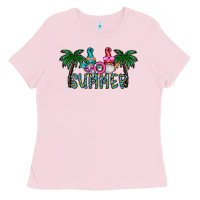 Bubblegum Pink summer Ladies Tee - CowhideDigitalArt