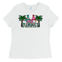 White summer Ladies Tee - CowhideDigitalArt