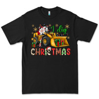 Black i dig Christmas bulldozer santa Premium Tee - JahusDesignShop