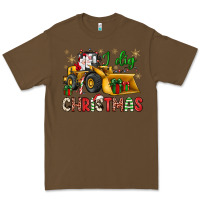 Cacao i dig Christmas bulldozer santa Premium Tee - JahusDesignShop