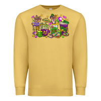 Mardi Gras Coffee Cups Premium Sweatshirt | Teevron