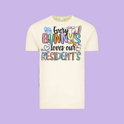 Every Bunny Loves Our Residents Vintage Tee Designed By Maliassmallbusiness
