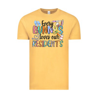 Vintage Mustard every bunny loves our residents Vintage Tee - MaliasSmallBusiness