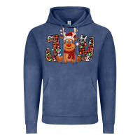 Vintage Denim joy christmas reindeer Vintage Hoodie - Jasminsmagicworld