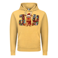 Vintage Mustard joy christmas reindeer Vintage Hoodie - Jasminsmagicworld