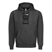 Charcoal Heather Black Glitter Cowhide Patterned Mom Skull Zipper Hoodie - Bettercallsaul