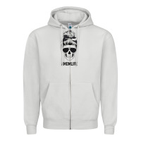 Dove Grey Black Glitter Cowhide Patterned Mom Skull Zipper Hoodie - Bettercallsaul