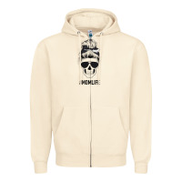 Sandshell Black Glitter Cowhide Patterned Mom Skull Zipper Hoodie - Bettercallsaul
