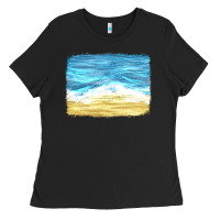 Black glitter beach background Ladies Tee - HRA Design Shop