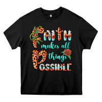 Black faith makes all things possible Heavy Core Tee - BarkalooDesign