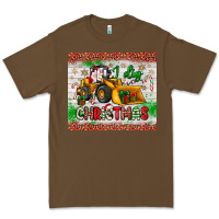 Cacao i dig christmas bulldozer santa Premium Tee - JahusDesignShop