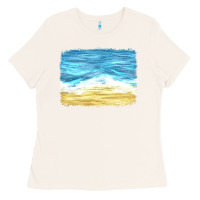 Bone glitter beach background Ladies Tee - HRA Design Shop