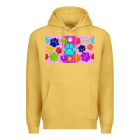 Antique Gold paw print Premium Hoodie - TumblerDesignByShophia