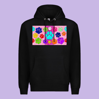 Paw Print Premium Hoodie Designed By Tumblerdesignbyshophia