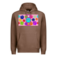 Chestnut paw print Premium Hoodie - TumblerDesignByShophia
