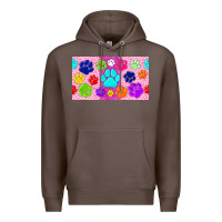 Coffee paw print Premium Hoodie - TumblerDesignByShophia