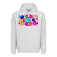 Dove Grey paw print Premium Hoodie - TumblerDesignByShophia