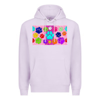 Lilac paw print Premium Hoodie - TumblerDesignByShophia