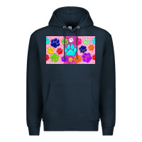 Navy paw print Premium Hoodie - TumblerDesignByShophia