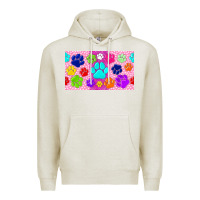 Oatmeal Heather paw print Premium Hoodie - TumblerDesignByShophia