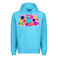Ocean Blue paw print Premium Hoodie - TumblerDesignByShophia