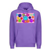 Purple paw print Premium Hoodie - TumblerDesignByShophia