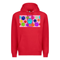 Red paw print Premium Hoodie - TumblerDesignByShophia
