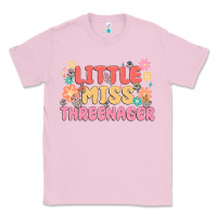 Bubblegum Pink little miss threenager Classic Tee - MaliasSmallBusiness