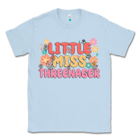 Dusty Blue little miss threenager Classic Tee - MaliasSmallBusiness