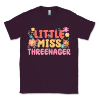 Plum little miss threenager Classic Tee - MaliasSmallBusiness
