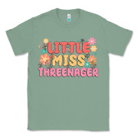 Sage little miss threenager Classic Tee - MaliasSmallBusiness
