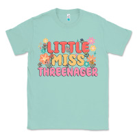Seafoam little miss threenager Classic Tee - MaliasSmallBusiness