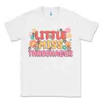 White little miss threenager Classic Tee - MaliasSmallBusiness